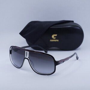 Carrera 1058/S OIT9O 9O Aviator Sunglasses - Black/Red/Grey Gradient
